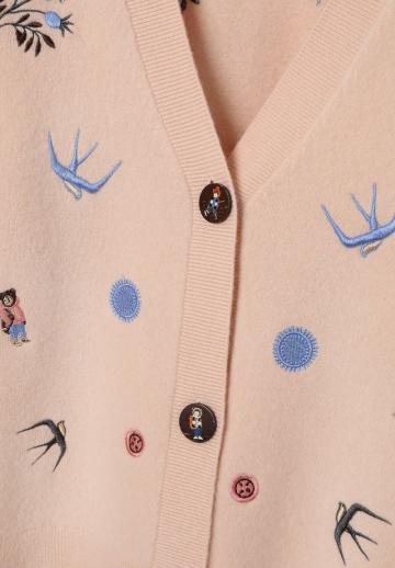 Жаккардовая вязаная кофта