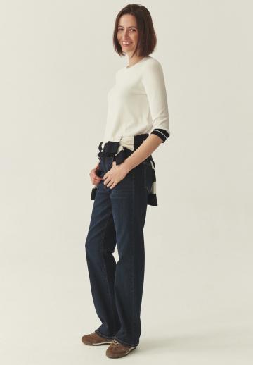 Пуловер с рукавом три четверти