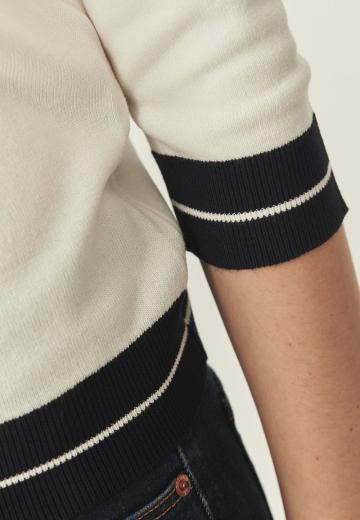 Пуловер с рукавом три четверти