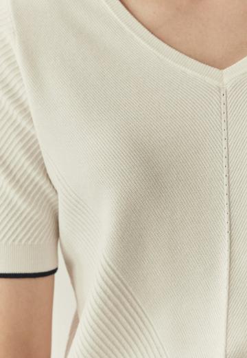 Пуловер с коротким рукавом