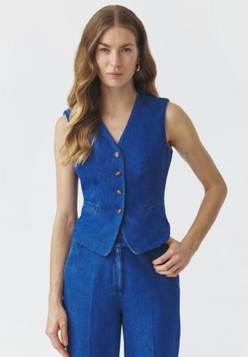 Джинсовая жилетка