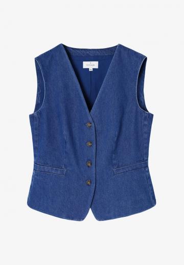 Джинсовая жилетка