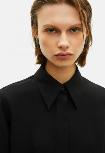 Атласная блузка