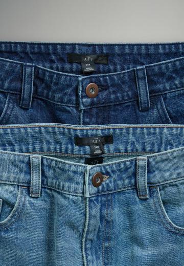 Прямые джинсы