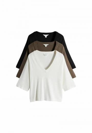 Пуловер с рукавом три четверти