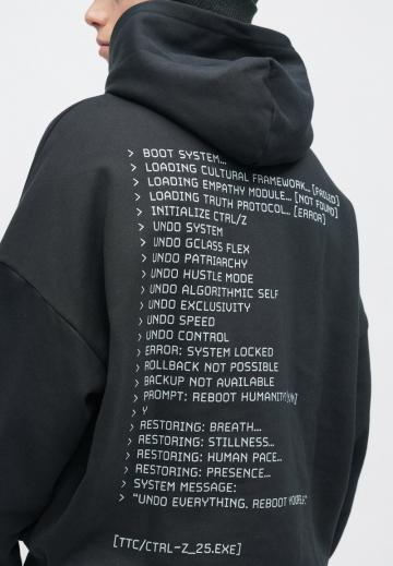 Пуловер с капюшоном