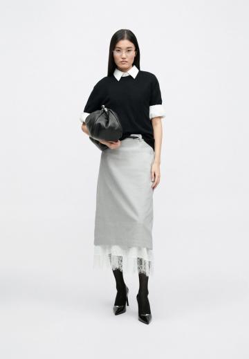 Пуловер с коротким рукавом