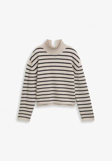Пуловер в полоску