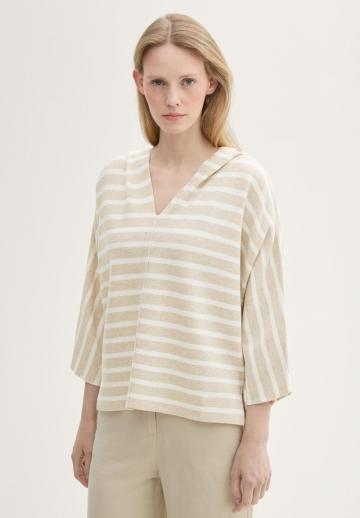 Пуловер в полоску