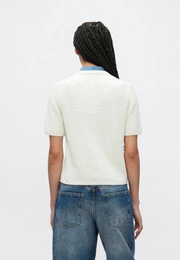 Пуловер с коротким рукавом
