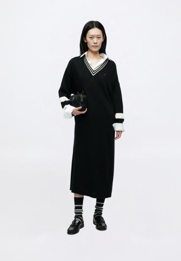 Вязаное платье