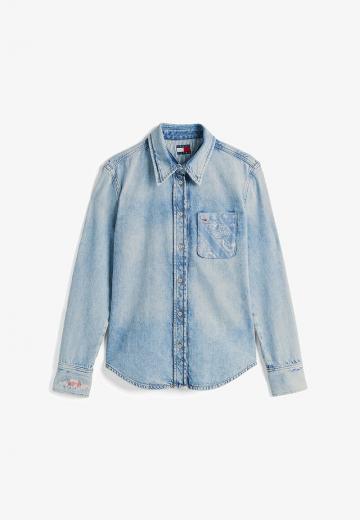 Джинсовая блузка