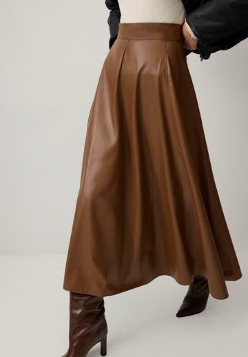 Кожаная юбка