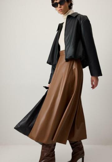 Кожаная юбка