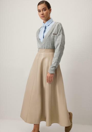 Кожаная юбка