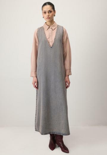 Джинсовое платье