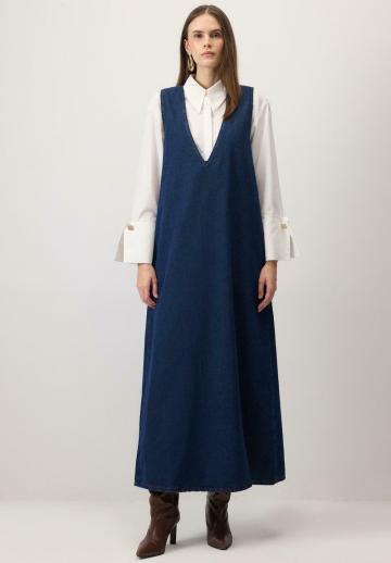 Джинсовое платье