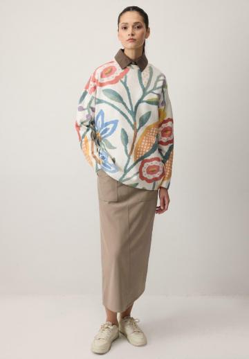 Длинный пуловер