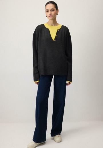 Длинный пуловер