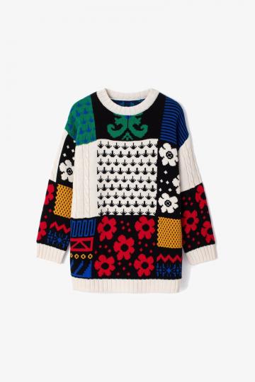 Длинный пуловер