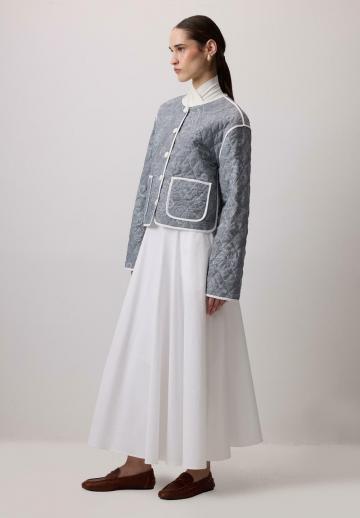 Жаккардовая вязаная кофта