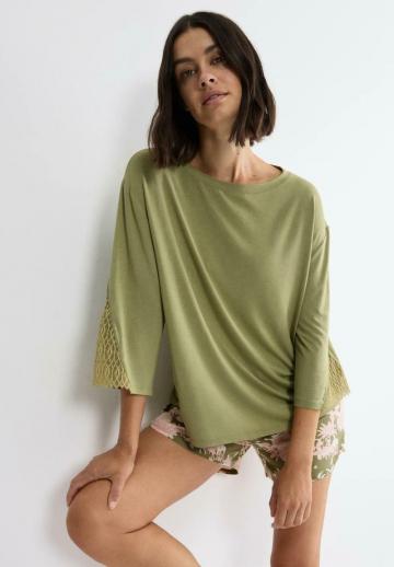 Майка с рукавом три четверти