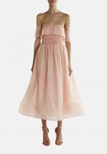 Платье без бретелек