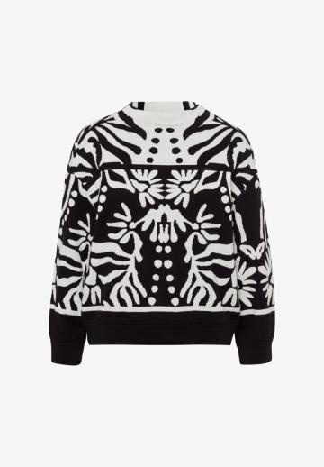 Пуловер с рукавом три четверти