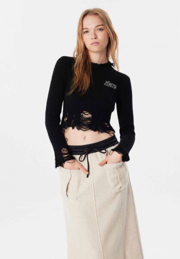 Юбка с накладными карманами