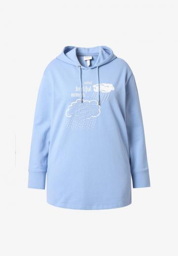 Пуловер с капюшоном