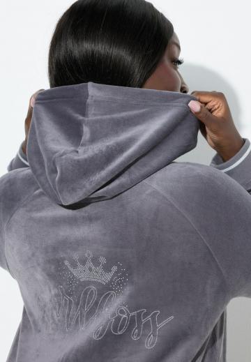 Пуловер с капюшоном