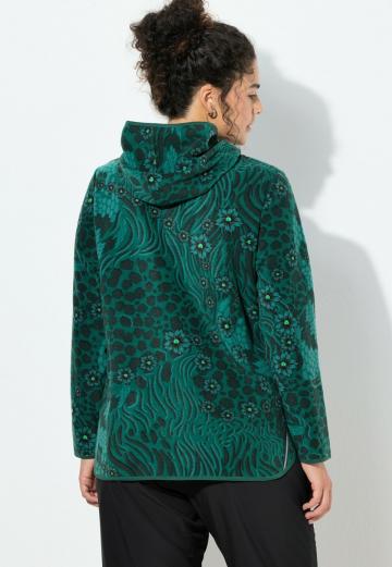 Пуловер с капюшоном