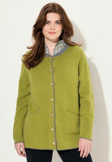 Жаккардовая вязаная кофта