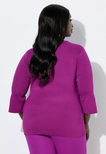 Пуловер с рукавом три четверти