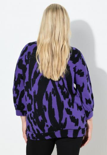 Пуловер с рукавом три четверти