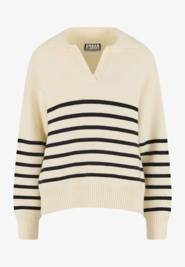 Пуловер с вырезом V