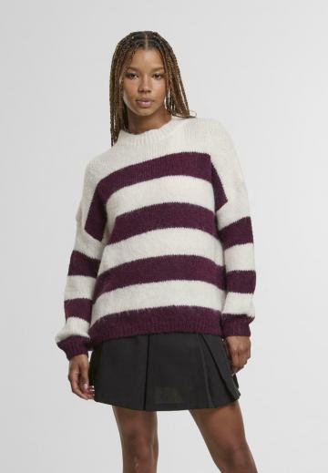 Пуловер в полоску