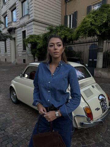 Джинсовая блузка