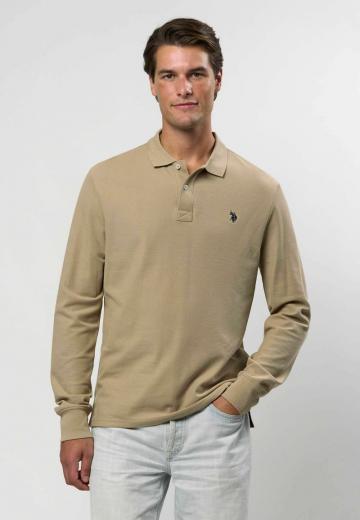 Поло с длинным рукавом
