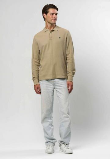 Поло с длинным рукавом