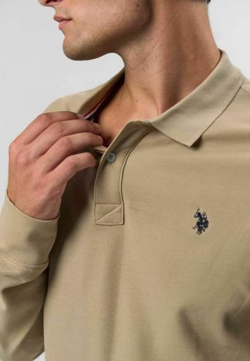 Поло с длинным рукавом