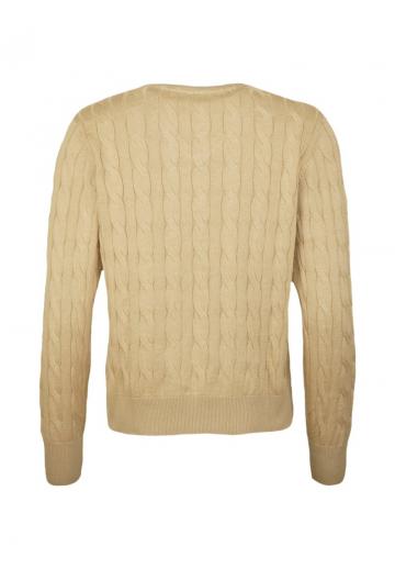 Пуловер с вырезом V