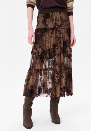 Юбка с воланами