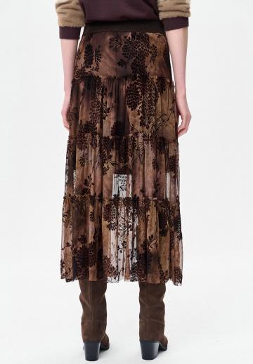 Юбка с воланами