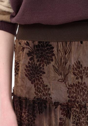 Юбка с воланами