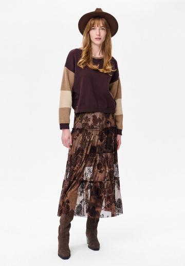 Юбка с воланами