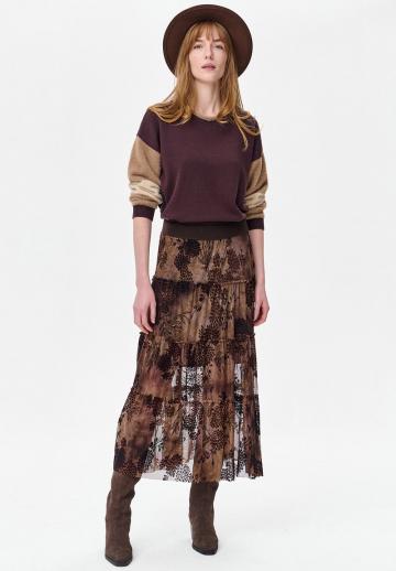 Юбка с воланами