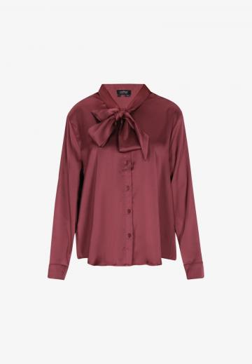 Атласная блузка