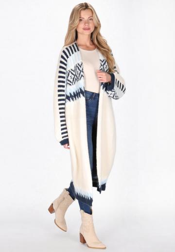 Жаккардовая вязаная кофта