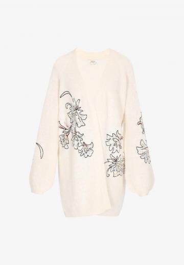 Жаккардовая вязаная кофта